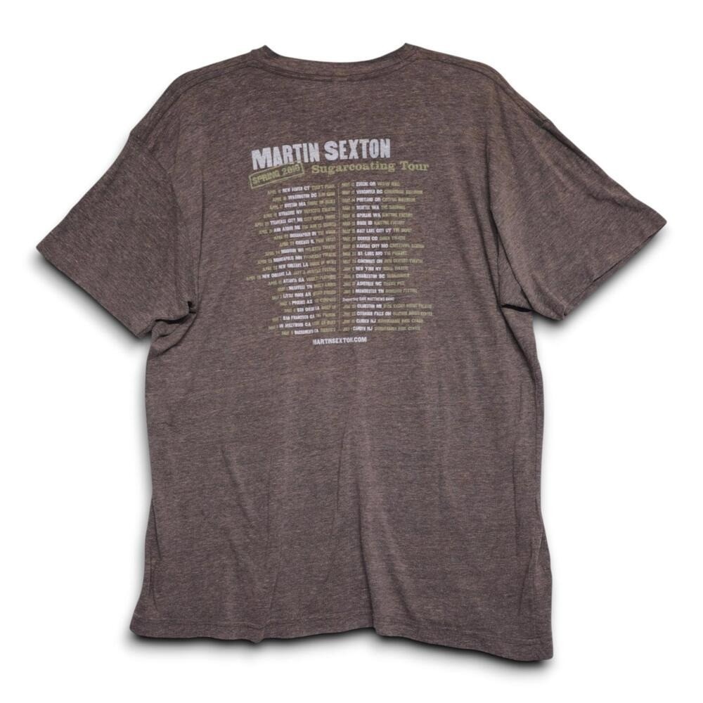 Martin Sexton Sugarcoating Tour T Shirt Mens XL Graphic Concert Music - Picture 2 of 5